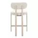 Aurea Light Gray Upholstered Counter Height Stool Set of 2