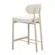 Aurea Light Gray Upholstered Counter Height Stool Set of 2