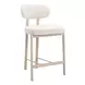 Aurea Light Gray Upholstered Counter Height Stool Set of 2
