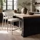 Aurea Light Gray Upholstered Counter Height Stool Set of 2