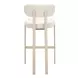 Aurea Light Gray Upholstered Bar Stool Set of 2