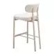 Aurea Light Gray Upholstered Bar Stool Set of 2