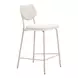 Zeal Light Gray and Taupe Upholstered Counter Height Stool Set of 4