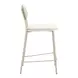Zeal Light Gray and Taupe Upholstered Counter Height Stool Set of 4