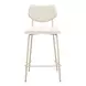 Zeal Light Gray and Taupe Upholstered Counter Height Stool Set of 4