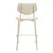 Zeal Light Gray and Taupe Upholstered Counter Height Stool Set of 4