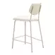 Zeal Light Gray and Taupe Upholstered Counter Height Stool Set of 4
