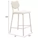 Zeal Light Gray and Taupe Upholstered Counter Height Stool Set of 4