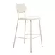 Zeal Light Gray and Taupe Upholstered Bar Stool Set of 4