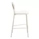 Zeal Light Gray and Taupe Upholstered Bar Stool Set of 4