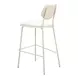 Zeal Light Gray and Taupe Upholstered Bar Stool Set of 4