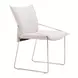 Pola White Upholstered Dining Chair Set of 2