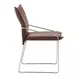 Pola Brown Upholstered Dining Chair Set of 2