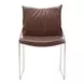 Pola Brown Upholstered Dining Chair Set of 2