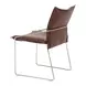 Pola Brown Upholstered Dining Chair Set of 2