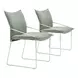 Pola Green Upholstered Dining Chair Set of 2