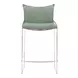 Pola Green Upholstered Counter Height Stool