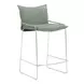 Pola Green Upholstered Counter Height Stool