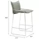 Pola Green Upholstered Counter Height Stool