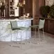 Pola Green Upholstered Counter Height Stool