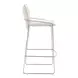 Pola White Upholstered Bar Stool
