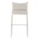 Pola White Upholstered Bar Stool