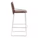 Pola Brown Upholstered Bar Stool