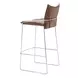 Pola Brown Upholstered Bar Stool