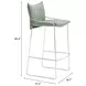 Pola Green Upholstered Bar Stool