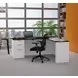 Pro Concept Plus White and Deep Grey L Desk