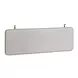 Bela Ivory and Brown Queen Upholstered Floating Headboard