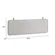 Bela Ivory and Brown Queen Upholstered Floating Headboard