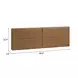 Cove Brown Queen Upholstered Floating Headboard