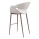 Limay Beige Upholstered Bar Stool