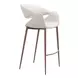 Limay Beige Upholstered Bar Stool