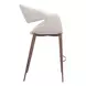 Limay Beige Upholstered Counter Height Stool