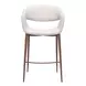 Limay Beige Upholstered Counter Height Stool