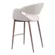 Limay Beige Upholstered Counter Height Stool