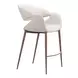 Limay Beige Upholstered Counter Height Stool
