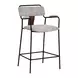 Couva Gray Upholstered Counter Height Stool Set of 2