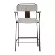 Couva Gray Upholstered Counter Height Stool Set of 2