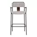 Couva Gray Upholstered Bar Stool Set of 2