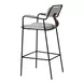 Couva Gray Upholstered Bar Stool Set of 2