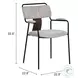 Couva Gray Tweed Dining Chair Set of 2