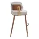 Brew Beige Upholstered Bar Stool