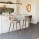 Brew Beige Upholstered Bar Stool