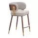 Brew Beige Upholstered Counter Height Stool