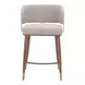 Brew Beige Upholstered Counter Height Stool