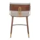 Brew Beige Upholstered Counter Height Stool