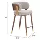 Brew Beige Upholstered Counter Height Stool